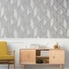Superfresco  Milan Geo Silver Wallpaper