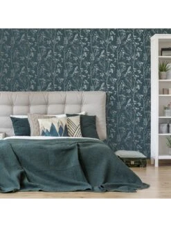 Superfresco  Hedgerow Teal Wallpaper -Oleu Furniture Shop TQV3U SQ5 0000000047 GREEN RSr