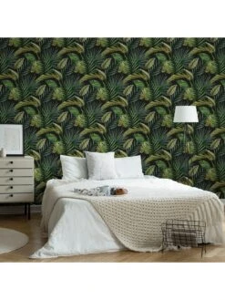 Fresco Palm House Green Wallpaper -Oleu Furniture Shop TQV69 SQ5 0000000047 GREEN RSr