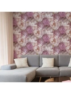 Fresco Teasie Pink Wallpaper -Oleu Furniture Shop TQV6C SQ5 0000000063 PINK RSr