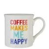 Premier Housewares Coffee Makes Me Happy Mug -Oleu Furniture Shop TQYTN SQ1 0000000029 MULTI SLf