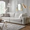 Michelle Keegan Home Amy Fabric Large 4 Seater Sofa - FSC® Certified -Oleu Furniture Shop TRYDT SQ1 0000000003 NATURAL RSr