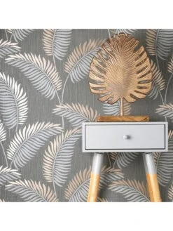 Fine D??cor Cascade Leaf Grey/rose Gold -Oleu Furniture Shop TRYRC SQ3 0000000005 GREY SLd1