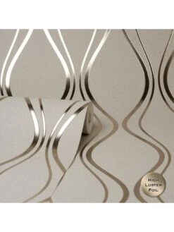 Fine Décor Platinum Contour Wave Beige -Oleu Furniture Shop TRYU6 SQ2 0000000108 BEIGE SLd