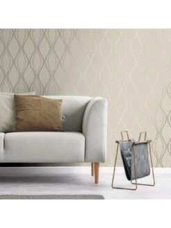 Fine Décor Platinum Contour Wave Beige -Oleu Furniture Shop TRYU6 SQ4 0000000108 BEIGE SLd2