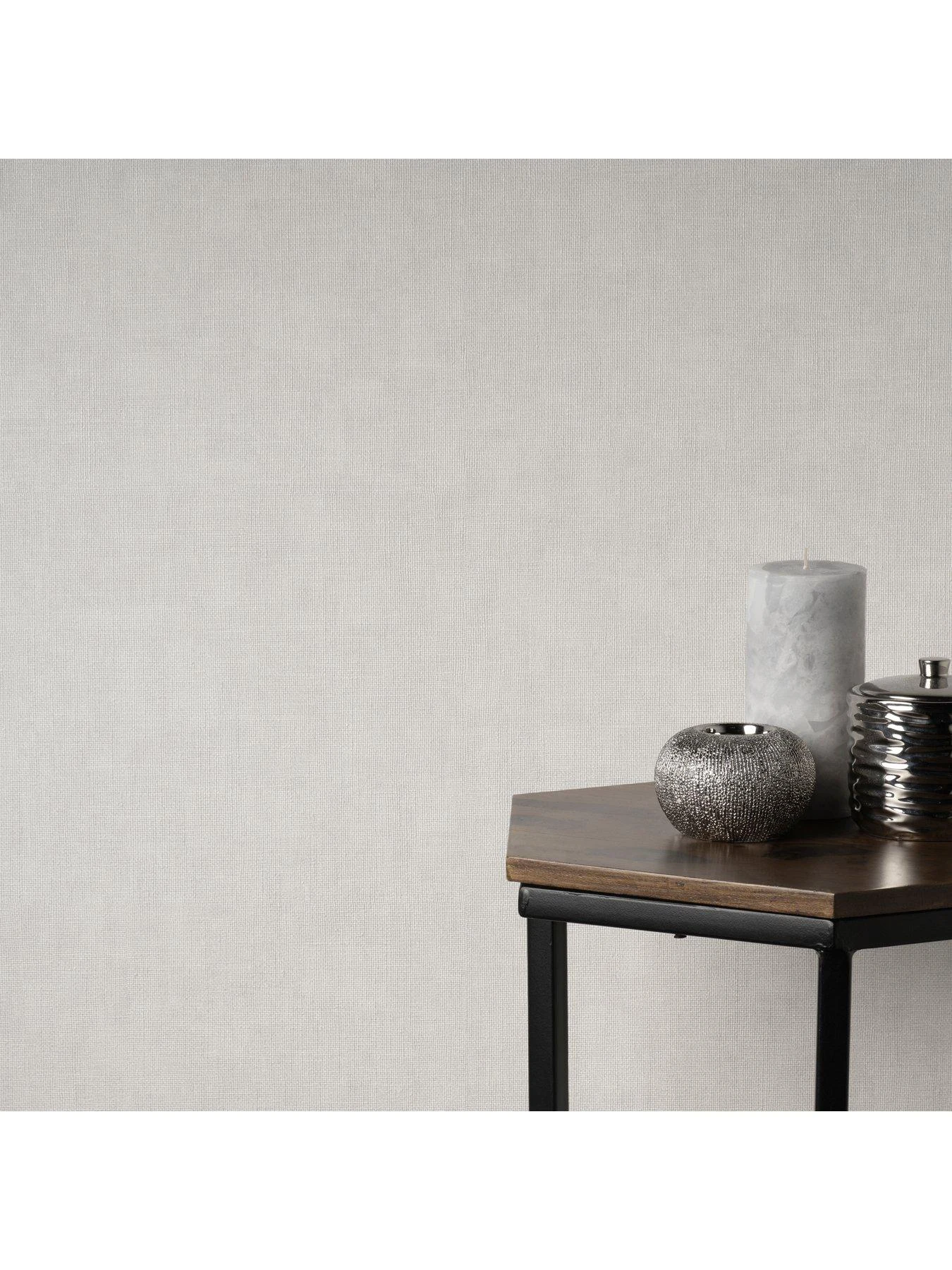 Fine Décor Milano Hessian Wallpaper Off-White 5 Fine Décor Milano Hessian Wallpaper Off-White - Image 3