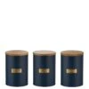 Typhoon Otto Navy Tea, Coffee And Sugar Storage Canisters -Oleu Furniture Shop TTE9K SQ1 0000000048 NAVY SLf