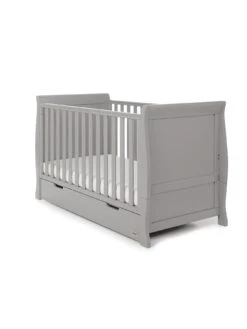 Obaby Stamford Classic Sleigh 3-Piece Room Set - Warm Grey -Oleu Furniture Shop TTEJW SQ4 0000000005 GREY SLd