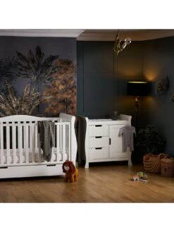 Obaby Stamford Luxe 2-Piece Nursery Furniture Room Set - White