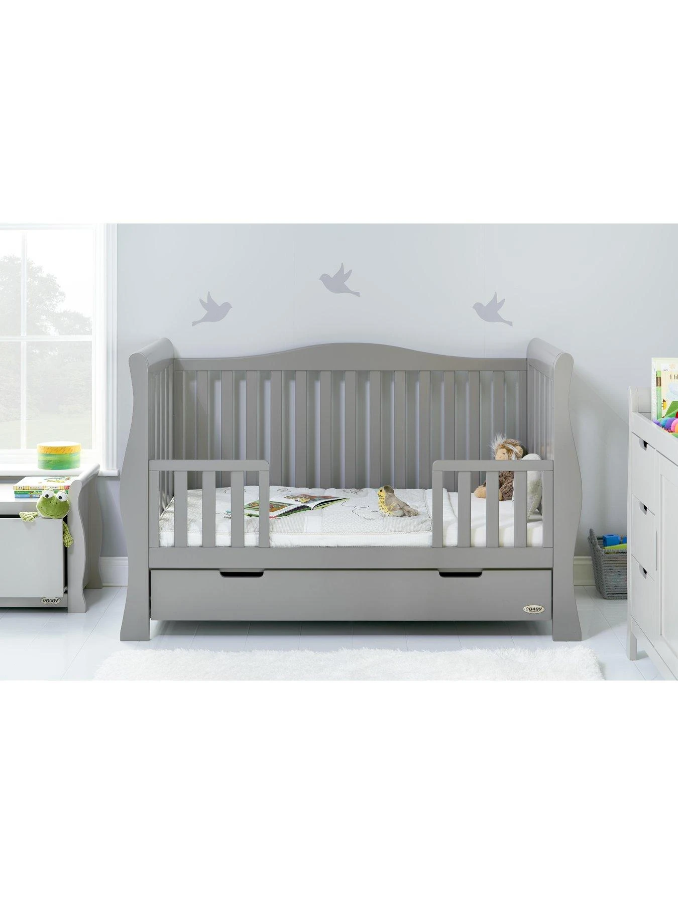 Obaby Stamford Luxe 3-Piece Nursery Furniture Room Set - Warm Grey 4 Obaby Stamford Luxe 3-Piece Nursery Furniture Room Set - Warm Grey - Image 2