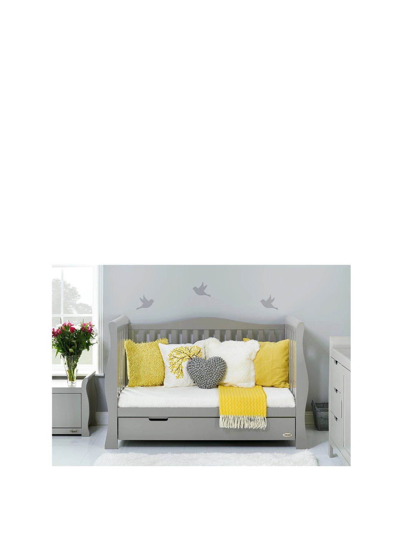 Obaby Stamford Luxe 3-Piece Nursery Furniture Room Set - Warm Grey 5 Obaby Stamford Luxe 3-Piece Nursery Furniture Room Set - Warm Grey - Image 3