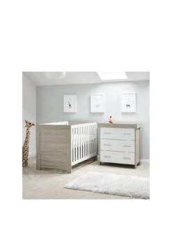 Obaby Nika 2 Piece Room Set - Grey Wash/White