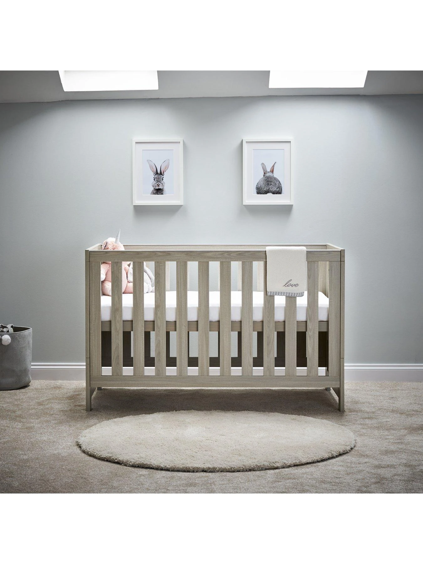 Obaby Nika 2 Piece Room Set - Grey Wash 4 Obaby Nika 2 Piece Room Set - Grey Wash - Image 2