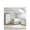 Obaby Nika 3-Piece Room Set - Grey Wash/White -Oleu Furniture Shop TTEKX SQ1 0000000361 WHITE GREY SLf