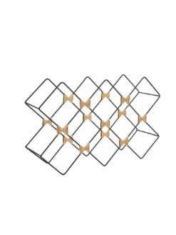 MasterClass Bc 8 Bottle Wine Rack -Oleu Furniture Shop TTVNP SQ2 0000000004 BLACK SLd