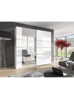 Very Home Beta 2 Door Gloss Sliding Mirrored Wardrobe - FSC® Certified