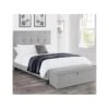 Julian Bowen Sorrento High Headboard Bed -Oleu Furniture Shop TURCH SQ1 0000000215 LIGHT GREY SLa