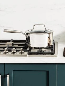 NINJA Foodi ZEROSTICK Stainless Steel 3 Piece Pan Set - 16/18/20cm Saucepans, Non Stick - C63000UK -Oleu Furniture Shop TV9KV SQ5 0000000166 STAINLESS STEEL SLd3