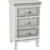 LPD Furniture Brittany 3 Drawer Bedside Table