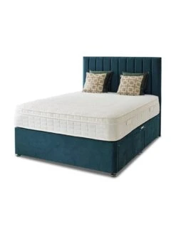 Shire Beds Liberty 1000 Memory Double 4 Dr Divan -Oleu Furniture Shop TY4UR SQ4 0000001836 EMERALD SLd1