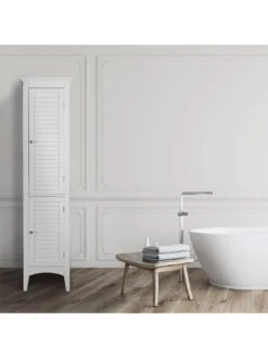 Teamson Home Glancy 2 Door Tall Storage Cabinet 12 Teamson Home Glancy 2 Door Tall Storage Cabinet -Oleu Furniture Shop TY7F7 SQ5 0000000013 WHITE SLd3