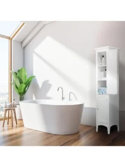 Teamson Home Glancy 2 Door Tall Storage Cabinet 13 Teamson Home Glancy 2 Door Tall Storage Cabinet -Oleu Furniture Shop TY7F7 SQ6 0000000013 WHITE SLd4