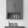 Teamson Home Mercer Wall-Mount Cabinet -Oleu Furniture Shop TY7FQ SQ1 0000000005 GREY RSr