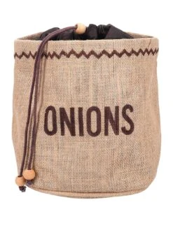 Natural Elements Hessian Onion Preserving Bag With Blackout Lining, Tagged