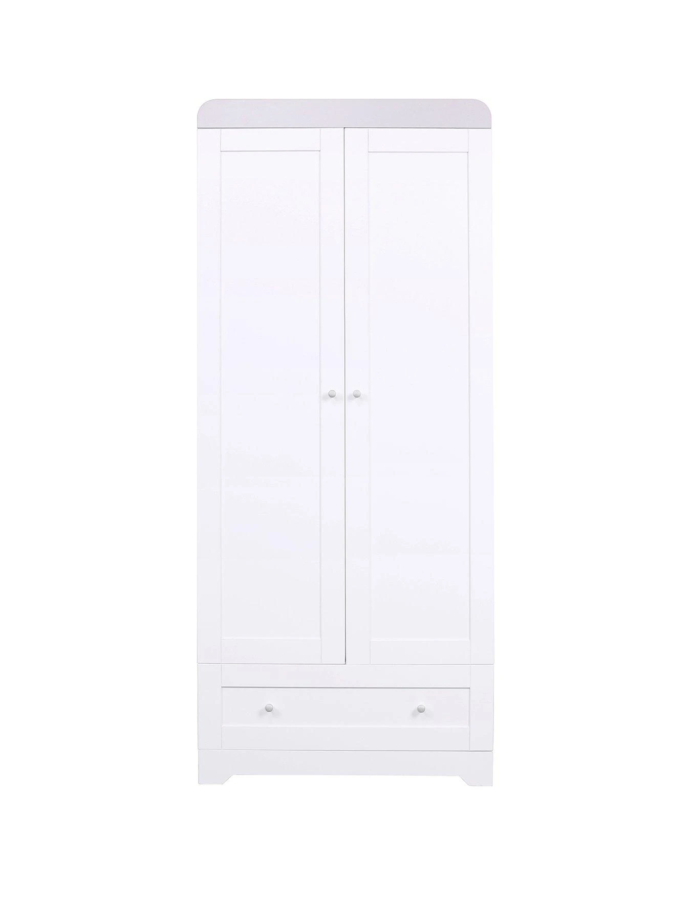 Tutti Bambini Rio Wardrobe - White/Dove Grey 3 Tutti Bambini Rio Wardrobe - White/Dove Grey