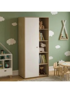 Vida Designs Neptune 1 Door Kids Wardrobe 12 Vida Designs Neptune 1 Door Kids Wardrobe -Oleu Furniture Shop U79HQ SQ4 0000000010 WHITE OAK SLd
