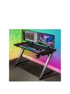 X Rocker Lynx RGB LED Gaming Desk 