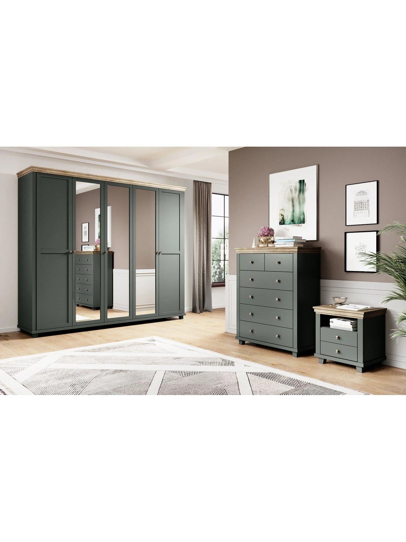 Very Home Evora 3 Door Mirrored Wardrobe 4 Very Home Evora 3 Door Mirrored Wardrobe - Image 2
