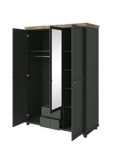 Very Home Evora 3 Door Mirrored Wardrobe 9 Very Home Evora 3 Door Mirrored Wardrobe -Oleu Furniture Shop U9P6X SQ4 0000016619 GREEN OAK SLd