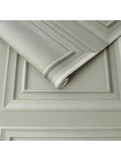 Fresco  Wood Panel Sage Green Wallpaper -Oleu Furniture Shop UA9RQ SQ2 0000000047 GREEN SLd