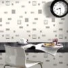 Contour  Cafe Culture Grey Kitchen & Bathroom Wallpaper