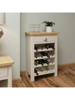 K-Interiors Fontana Ready Assembled Wine Cabinet -Oleu Furniture Shop UC9D4 SQ2 0000000311 GREY OAK RSr