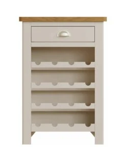 K-Interiors Fontana Ready Assembled Wine Cabinet -Oleu Furniture Shop UC9D4 SQ3 0000000311 GREY OAK SLa