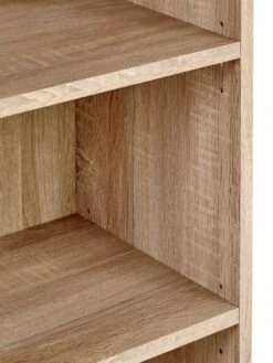 Very Home New Metro Small Wide Bookcase - Oak Effect - FSC® Certified -Oleu Furniture Shop UCDDF SQ4 0000000006 OAK SLd1