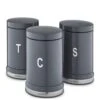 Tower Belle Set Of 3 Canisters 1 Tower Belle Set Of 3 Canisters -Oleu Furniture Shop UCHVR SQ1 0000000005 GREY SLf