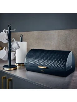 Tower Empire Bread Bin – Blue -Oleu Furniture Shop UCHVV SQ6 0000000020 BLUE SLd4