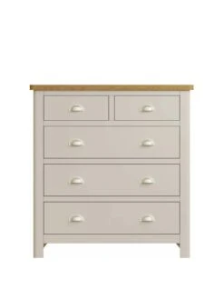 K-Interiors Fontana 2 + 3 Drawer Chest -Oleu Furniture Shop UCYMM SQ3 0000000311 GREY OAK SLa