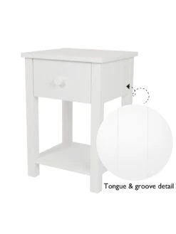 Great Little Trading Co. Lulworth Bedside Table - White 13 Great Little Trading Co. Lulworth Bedside Table - White -Oleu Furniture Shop UDGPE SQ5 0000000013 WHITE SLd1