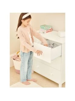 Great Little Trading Co. Lulworth Chest Of Drawers, White -Oleu Furniture Shop UDGPF SQ3 0000000013 WHITE SLa