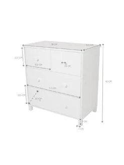 Great Little Trading Co. Lulworth Chest Of Drawers, White -Oleu Furniture Shop UDGPF SQ7 0000000013 WHITE DGy
