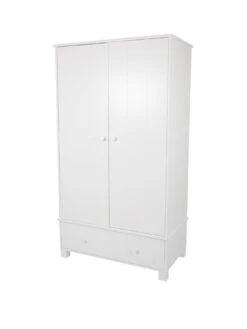 Great Little Trading Co. Lulworth 2 Door, 1 Drawer Kids Wardrobe - White