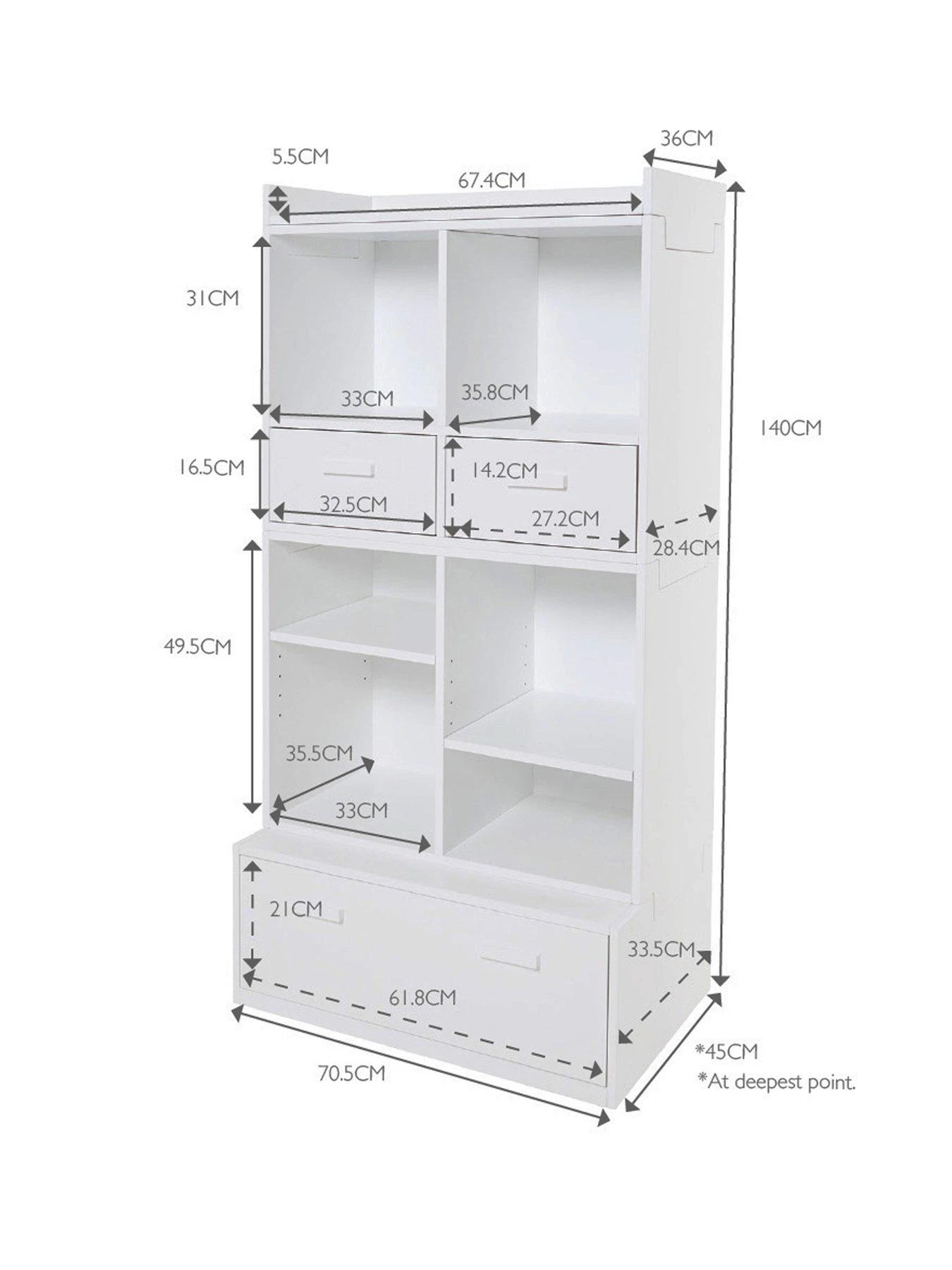 Great Little Trading Co. Alba Storage Set With Drawer 9 Great Little Trading Co. Alba Storage Set With Drawer - Image 7