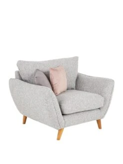 Very Home Perth Fabric Armchair - Silver -Oleu Furniture Shop UED4R SQ4 0000000035 SILVER SLa