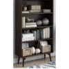 Novogratz Brittany 4 Shelf Bookcase - Walnut 1 Novogratz Brittany 4 Shelf Bookcase - Walnut -Oleu Furniture Shop UFRRD SQ1 0000000007 WALNUT SLf