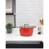 Smeg Casserole 2 Handles With lid 26cm 2 Smeg Casserole 2 Handles With lid 26cm -Oleu Furniture Shop UG73G SQ1 0000000017 RED SLf