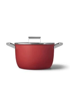 Smeg Casserole 2 Handles With lid 26cm -Oleu Furniture Shop UG73G SQ2 0000000017 RED SLd